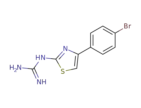 N-(4-(4-bromophenyl)-1,3-thiazol-2-yl)guanidine