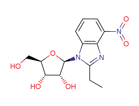 9-(1'-β-D-ribofuranosyl)-8-ethyl-6-nitro-1,3-dideazaadenine