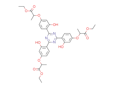 2,4,6-tris(2-hydroxy-4-(1-ethoxycarbonylethoxy)phenyl)-1,3,5-triazine