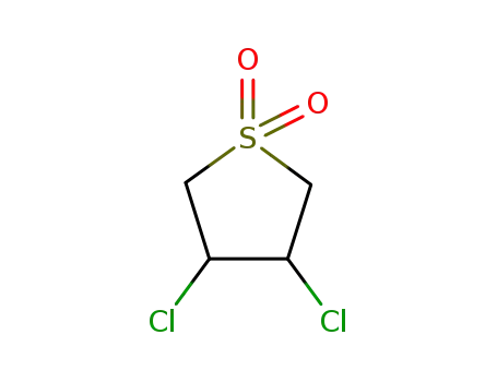 Molecular Structure of 3001-57-8 (3,4-DICHLOROSULFOLANE)