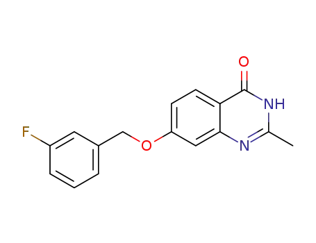 7-(3-fluoro-benzyloxy)-2-methyl-3H-quinazolin-4-one