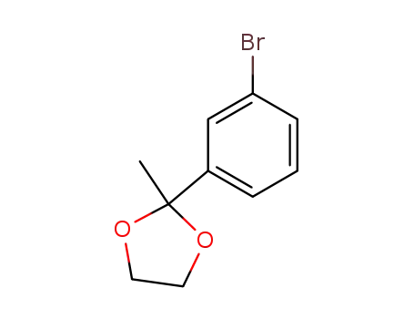 Molecular Structure of 39172-32-2 (2-(3-bromophenyl)-2-methyl-1,3-dioxolane)