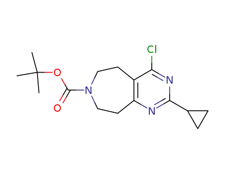 tert-butyl 4-chloro-2-cyclopropyl-5,6,8,9-tetrahydro-7H-pyrimido[4,5-d]azepine-7-carboxylate