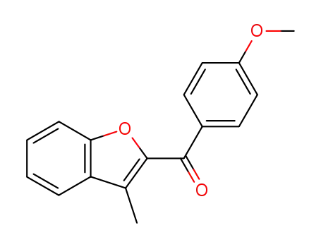 Molecular Structure of 32730-15-7 ((4-METHOXYPHENYL)(3-METHYL-1-BENZOFURAN-2-YL)METHANONE)