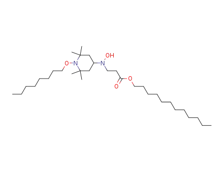 lauryl 3-[N-(1-octyloxy-2,2,6,6-tetramethylpiperidin-4-yl)-N-hydroxyamino]propionate