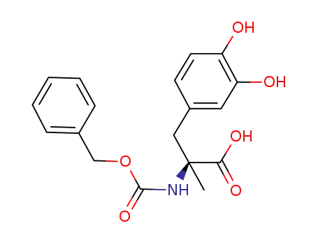 Molecular Structure of 55943-93-6 (L-Tyrosine, 3-hydroxy-a-methyl-N-[(phenylmethoxy)carbonyl]-)