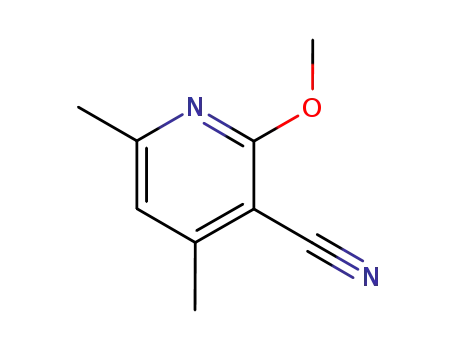 Molecular Structure of 65515-39-1 (2-METHOXY-4,6-DIMETHYLNICOTINONITRILE)