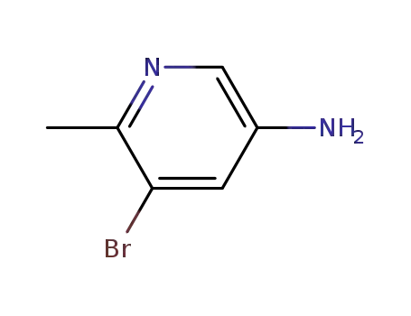 Molecular Structure of 186593-43-1 (5-AMINO-3-BROMO-2-METHYLPYRIDINE)