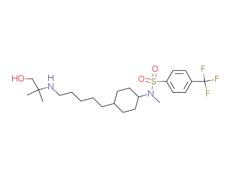 trans-N-{4-[5-(2-Hydroxy-1,1-dimethyl-ethylamino)-pentyl]-cyclohexyl}-N-methyl-4-trifluoromethyl-benzenesulfonamide