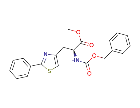 2-benzyloxycarbonylamino-3-(2-phenyl-thiazol-4-yl)-propionic acid methyl ester