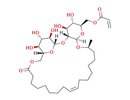 17-L-([2'-O-β-D-glucopyranosyl-β-D-glucopyranosyl]oxy)-cis-9-octadecenoic acid 1',6"-lactone 6'-acrylate