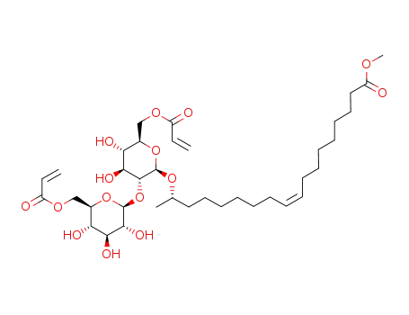 methyl 17-L-([2'-O-β-D-glucopyranosyl-β-D-glucopyranosyl]oxy)-cis-9-octadecenoate 6',6"-diacrylate