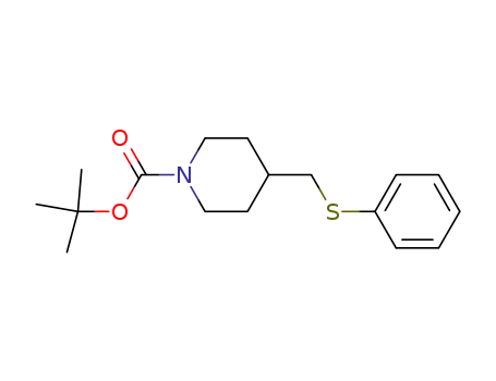 4-(phenylthio-methyl)-piperidine-1-carboxylic acid tert-butyl ester