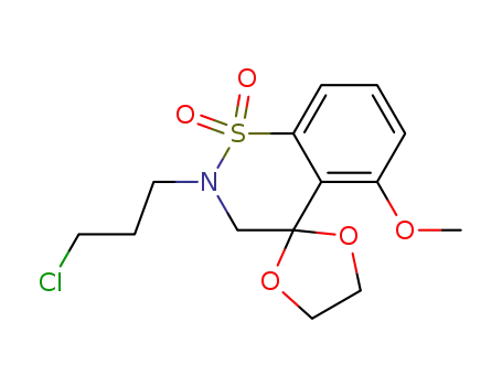 2-(3-chloropropyl)-5-methoxy-3,4-dihydro-2H-1,2-benzothiazin-4-one 1,1-dioxide ethylene acetal