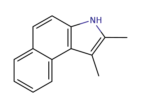 Molecular Structure of 55970-05-3 (2,3-Dimethyl-1H-benzo[e]indole)