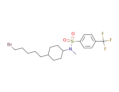 trans-N-[4-(5-Bromo-pentyl)-cyclohexyl]-N-methyl-4-trifluoromethyl-benzenesulfonamide