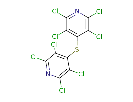 Molecular Structure of 39873-38-6 (Pyridine, 4,4'-thiobis[2,3,5,6-tetrachloro-)
