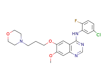 4-[(5-chloro-2-fluorophenyl)amino]-6-[3-(morpholin-4-yl)propyloxy]-7-methoxyquinazoline