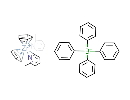 (C5H5)2Zr(NC5H3CH3)(NC5H4CH3)(1+)*B(C6H5)4(1-)=(C5H5)2Zr(NC5H3CH3)(NC5H4CH3)B(C6H5)4