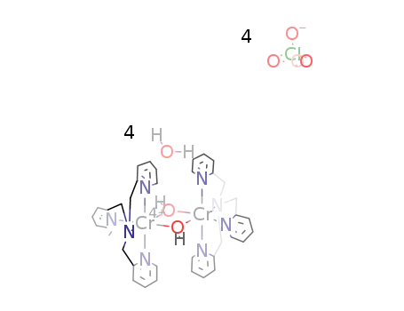 bis(μ-hydroxo)bis(tris(2-pyridylmethyl)amine)chromium(III) perchlorate tetrahydrate