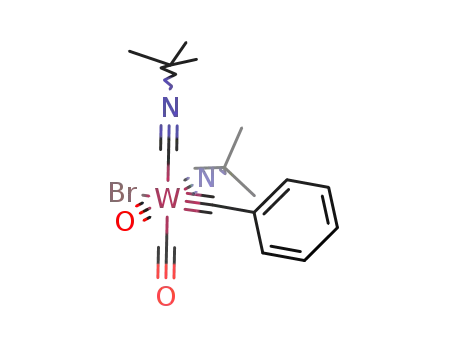 bromo(di-tert-butylisonitrile)(dicarbonyl)(phenylcarbyne)tungsten