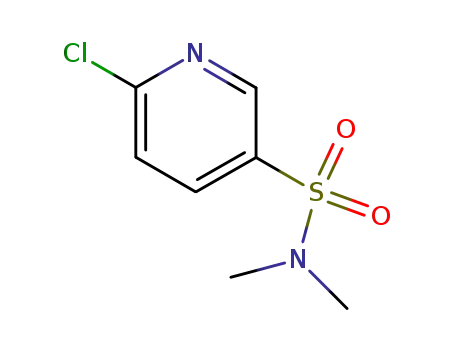 Molecular Structure of 52480-31-6 (3-Pyridinesulfonamide, 6-chloro-N,N-dimethyl-)
