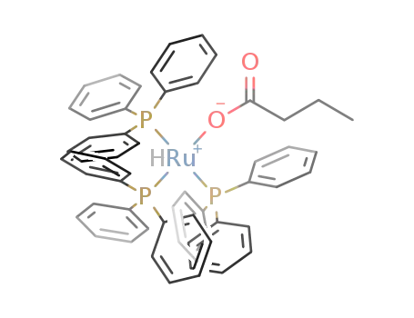 RuH(OCOC3H7)(P(C6H5)3)3
