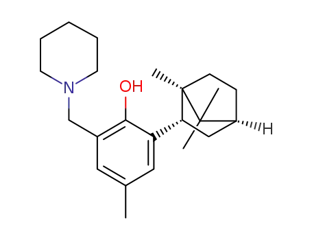 4-methyl-2-(piperidinomethyl)-6-(exo-1,7,7-trimethylbicyclo[2.2.1]hept-2-yl)phenol