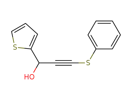 3-(phenylsulfanyl)-1-(thiophen-2-yl)prop-2-yn-1-ol