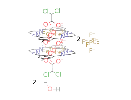 di-μ-oxo-bis[(OC6H2(Me)CHN(CH2)3NCH)2-diiron(III)(dichloroacetato)] bis(hexafluorophosphate) dihydrate