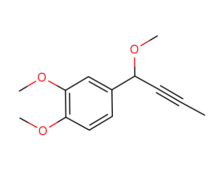 1,2-dimethoxy-4-(1-methoxybut-2-ynyl)benzene