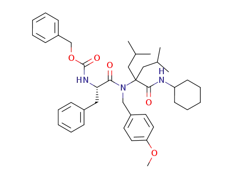 N-benzyloxycarbonyl-L-phenylalanyl-(N-(4-methoxybenzyl)-α,α-diisobutyl)glycine cyclohexylamide