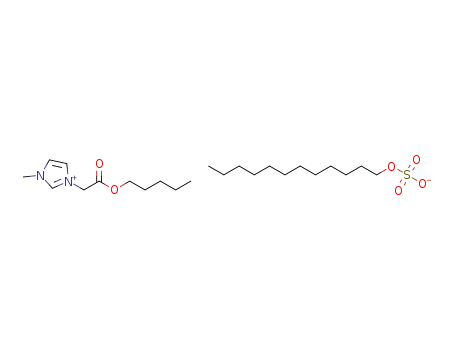 1-methyl-3-(pentoxycarbonylmethyl)imidazolium dodecylsulfate