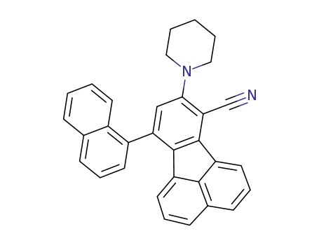 10-(naphthalen-1-yl)-8-(piperidin-1-yl)fluoranthene-7-carbonitrile