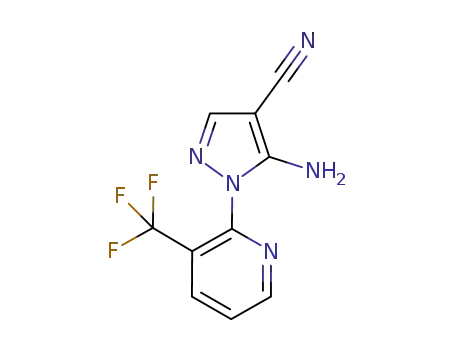 5-amino-1-(3-(trifluoromethyl)pyridin-2-yl)-1H-pyrazole-4-carbonitrile