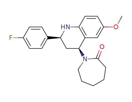 cis-1-(6-methoxy-2-(4-fluorophenyl)-1,2,3,4-tetrahydroquinolin-4-yl)azepan-2-one