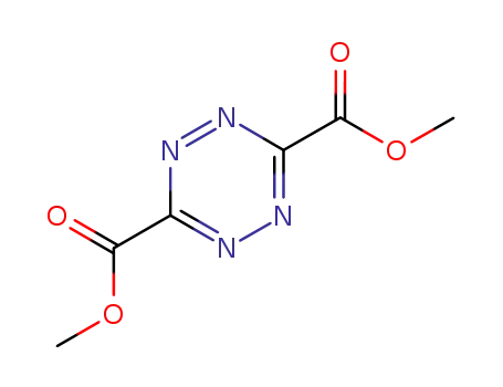 Molecular Structure of 2166-14-5 (dimethyl 1,2,4,5-tetrazine-3,6-dicarboxylate)