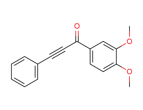 Molecular Structure of 38395-07-2 (2-Propyn-1-one, 1-(3,4-dimethoxyphenyl)-3-phenyl-)