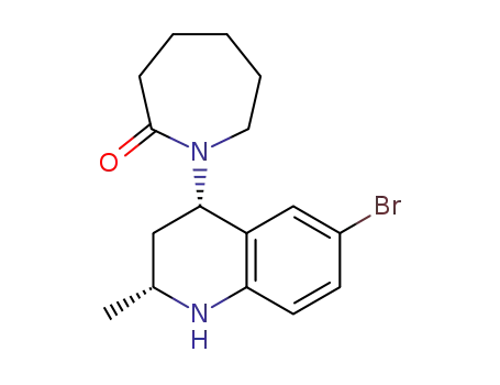 cis-1-(6-bromo-2-methyl-1,2,3,4-tetrahydroquinolin-4-yl)azepan-2-one