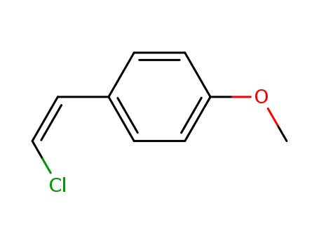 Molecular Structure of 18684-79-2 (1-(-2-CHLORO-VINYL)-4-METHOXY-BENZENE)