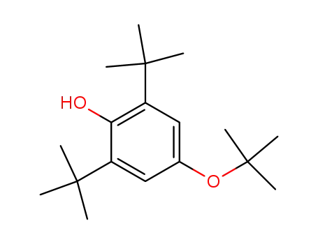 Molecular Structure of 7330-85-0 (4-tert-butoxy-2,6-ditert-butyl-phenol)