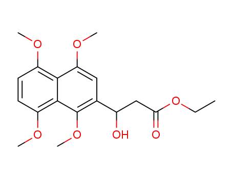 ethyl 3-hydroxy-3-(1,4,5,8-tetramethoxynaphthalen-2-yl)propanoate