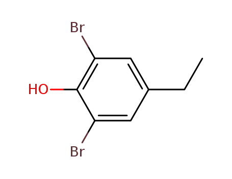 Molecular Structure of 57018-12-9 (2,6-dibromo-4-ethylphenol)