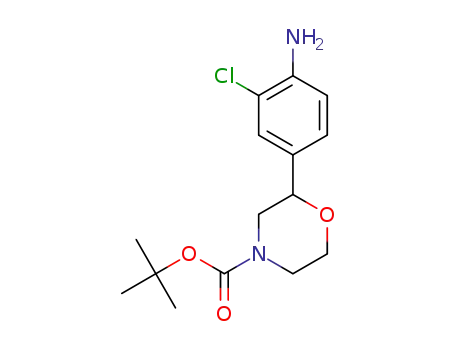 tert-butyl (RS)-2-(4-amino-3-chlorophenyl)morpholine-4-carboxylate