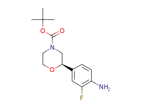 (+)-(R)-2-(4-amino-3-fluorophenyl)-morpholine-4-carboxylic acid tert-butyl ester