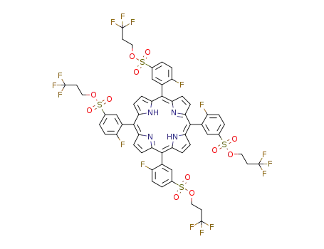 5,10,15,20-tetrakis[2-fluoro-5-(3,3,3-trifluoropropyloxy)sulfonylphenyl]porphyrin