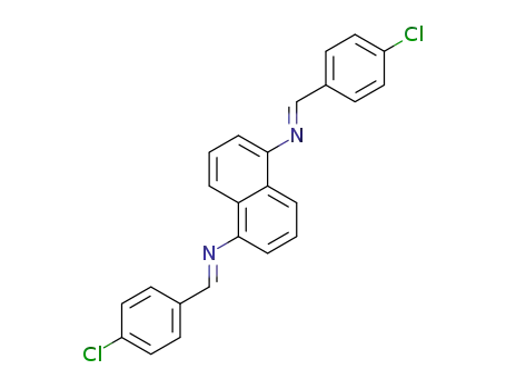 (E,E)-N1,N5-di(4-chlorobenzylidene)naphthalene-1,5-diamine