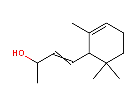 Molecular Structure of 472-78-6 (4-(2,6,6-Trimethyl-2-cyclohexen-1-yl)-3-buten-2-ol)