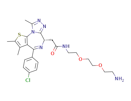 (S)-N-(2-(2-(2-aminoethoxy)ethoxy)ethyl)-2-(4-(4-chlorophenyl)-2,3,9-trimethyl-6H-thieno[3,2-f][1,2,4]triazolo[4,3-a][1,4]diazepin-6-yl)acetamide
