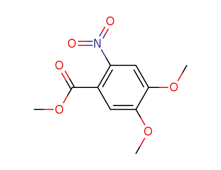 Molecular Structure of 26791-93-5 (Methyl 4,5-dimethoxy-2-nitrobenzoate)